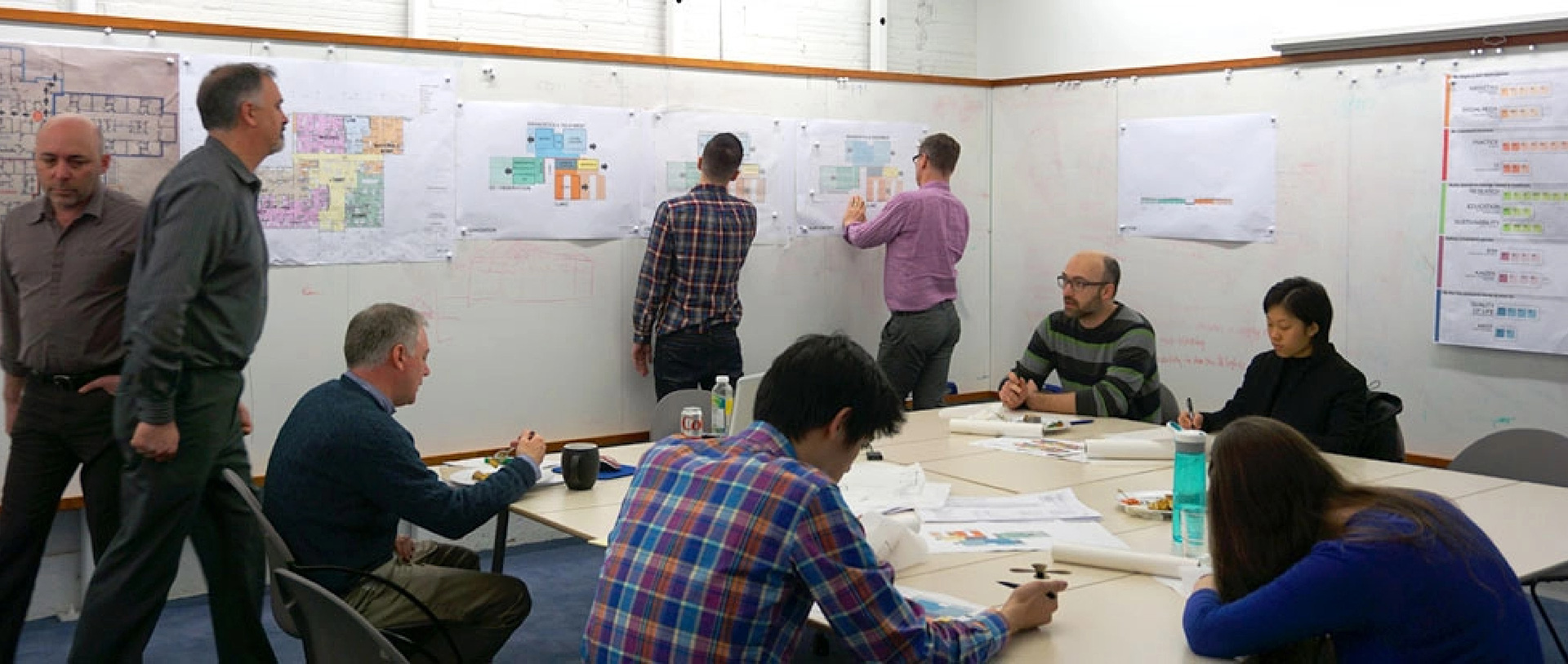 Multiple people in large conference room