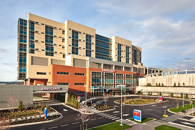 Exterior aerial of Hosptial