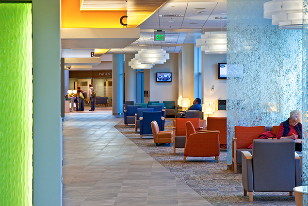 Colorful lobby/waiting room