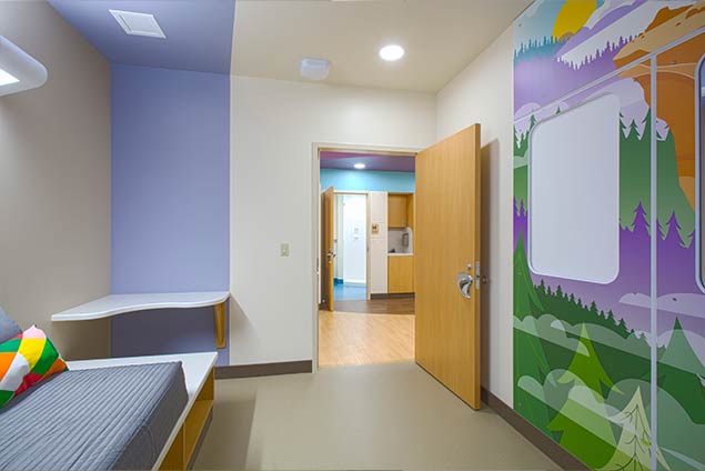 Adolescent behavioral patient room
