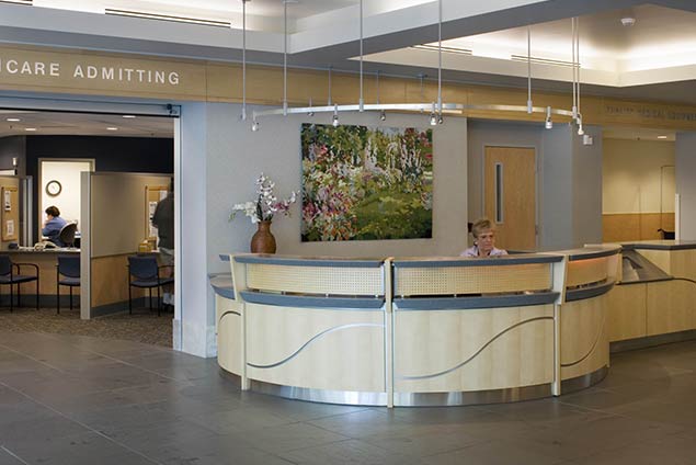 Check-in counter at lobby