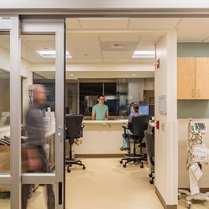 Emergency room lobby