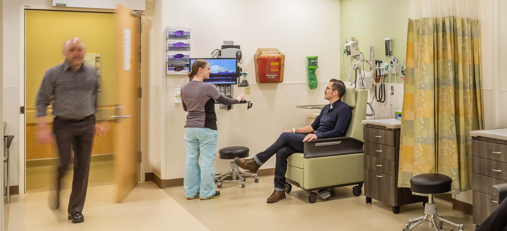 Patient in ER medical room