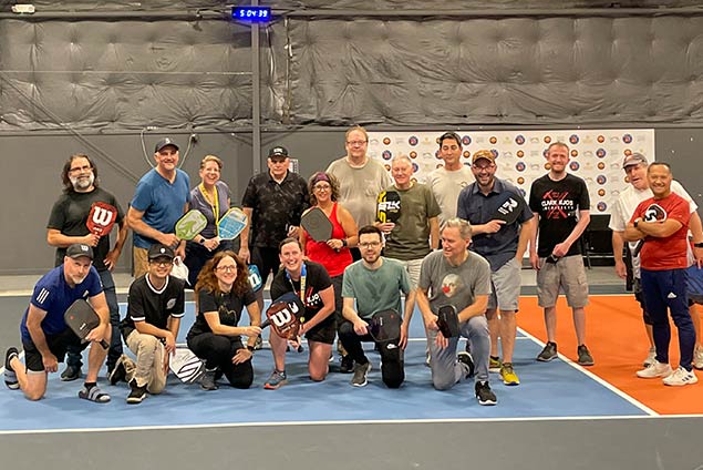 CKA Team lined up for Pickleball